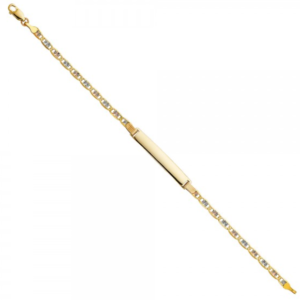 14K 3C Valentino DC ID Bracelet - 7.5"