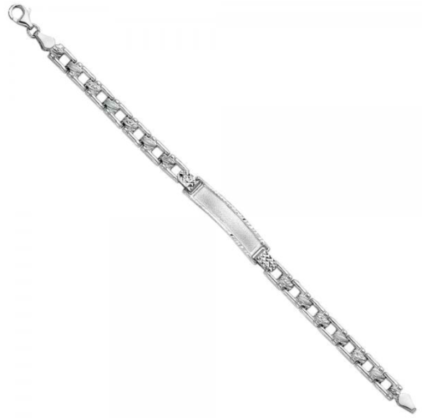 14KW Stampato Baby ID Bracelet - 6"