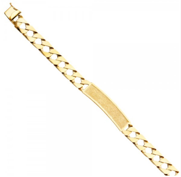14KY Cuban Link ID Bracelet - 8.5"