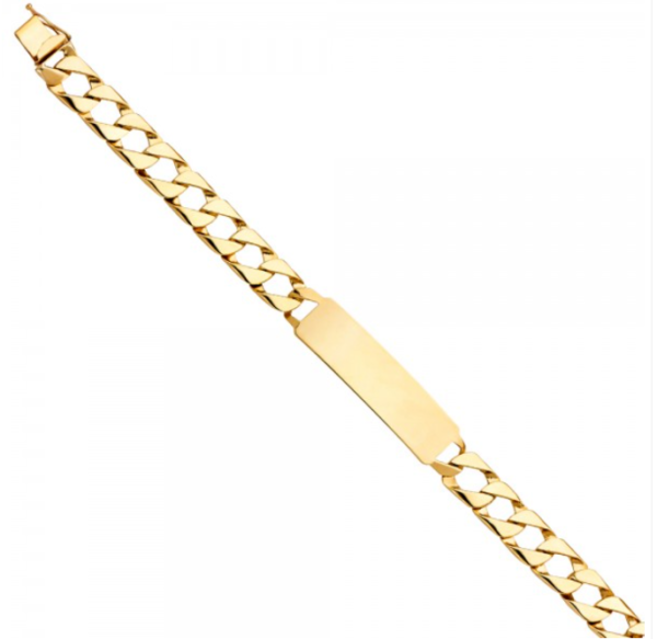 14KY Cuban Link ID Bracelet - 8.5"