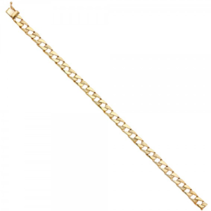 14KY Nugget Cuban Link Bracelet - 8"